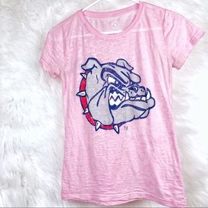 Gonzaga Bulldogs sheer pink short sleeve Small